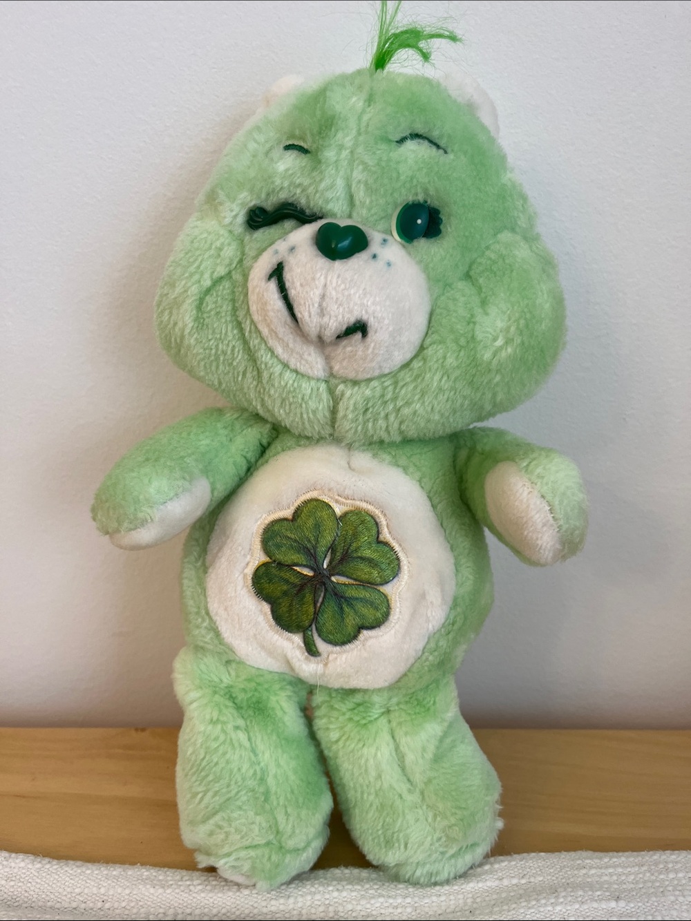 Care Bears Vintage Good Luck Bear 1980s 14”